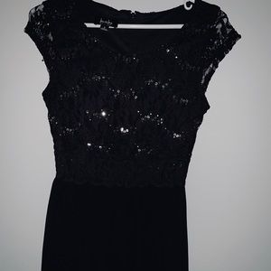 Black sequin dress